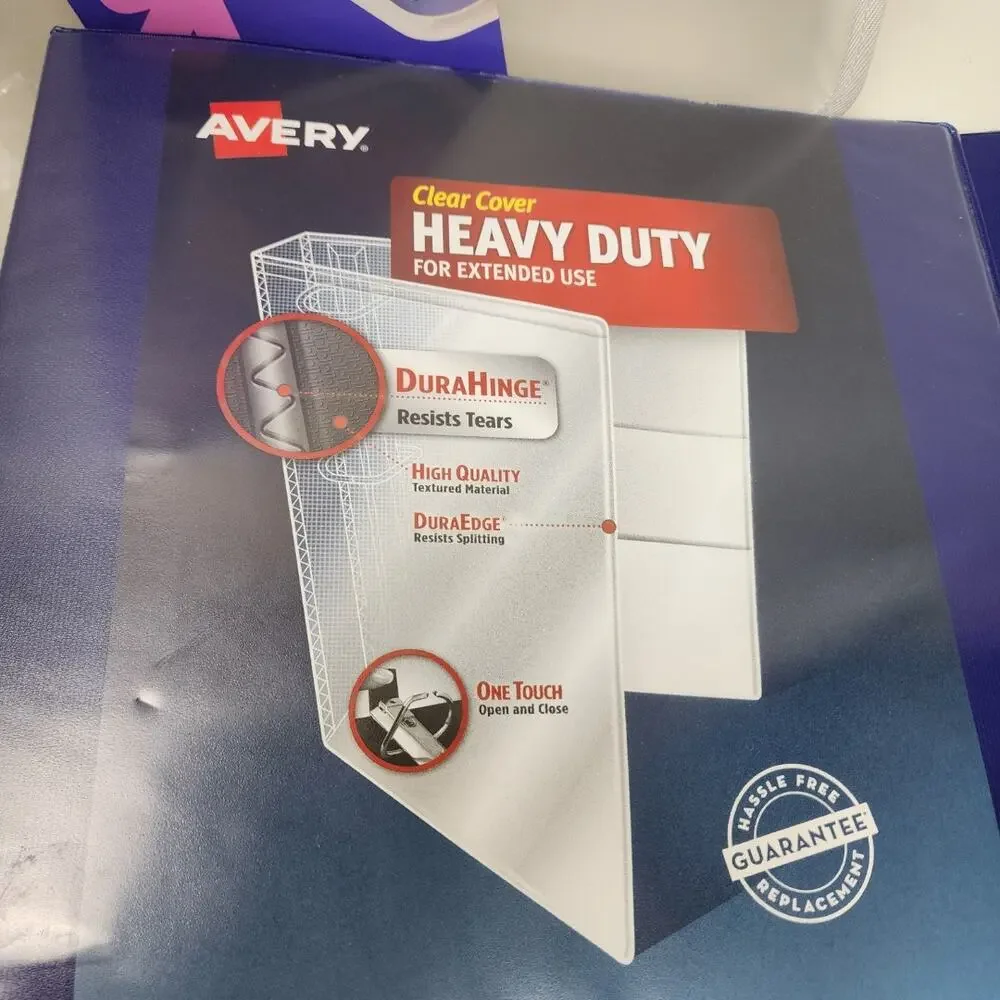 Avery Heavy Duty & Zipper Binder Dry Erase Markers & Crayola 64 Colored Pencils